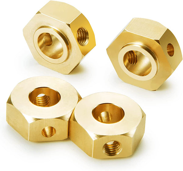 Brass 12g Each 17mm Hex Wheel Adapters for Axial SCX6 Crawler