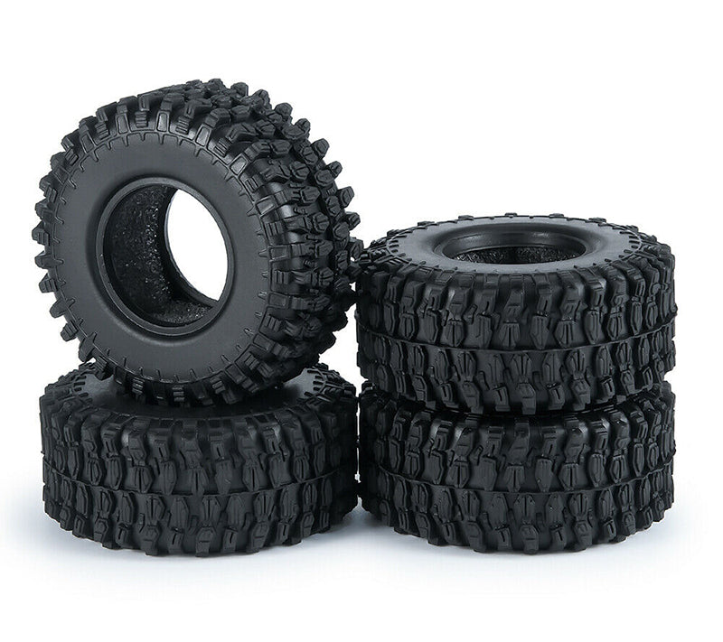 Realistic Rubber Tire Set for Axial SCX24 Crawler O.D.=50mm