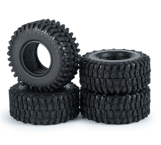 Realistic Rubber Tire Set for Axial SCX24 Crawler O.D.=54mm