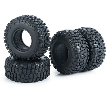 Realistic Rubber Tire Set for Axial SCX24 Crawler O.D.=50mm