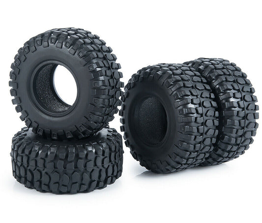 Realistic Rubber Tire Set for Axial SCX24 Crawler O.D.=54mm