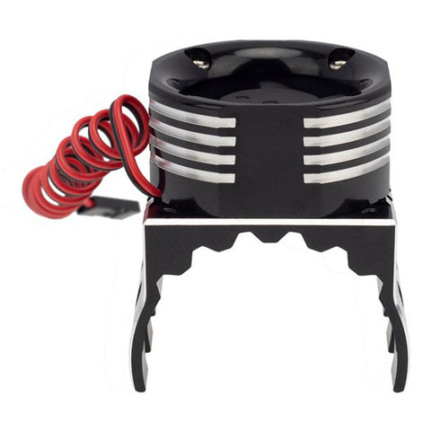 42mm Motor Heatsink + 30x30mm Cooling Fan w/ Color LED for 1/10 & 1/8