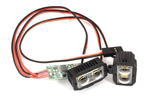 Realistic Bright Spot LED (2x2) Light Set w/ Controller for 1/10 Off-Road