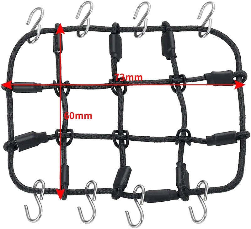 Realistic Nylon Cargo Net 70x75mm for 1/24 Scale Crawler | SCX24