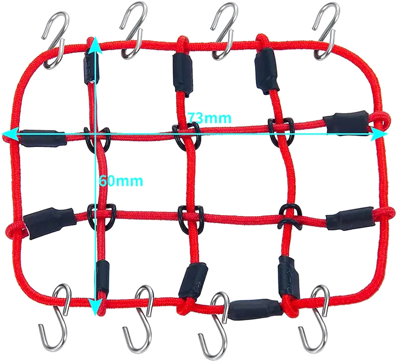 Realistic Nylon Cargo Net 70x75mm for 1/24 Scale Crawler | SCX24