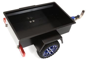 Realistic Metal Cargo Utility Box Trailer for 1/24 Scale RC 144x91x53mm