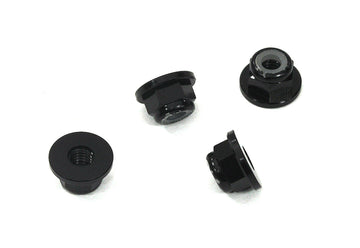 Color Alloy Metal M3 Size Hex Lock Nut Flanged 4pcs