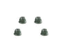 Color Alloy Metal M3 Size Hex Lock Nut Flanged 4pcs