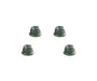 Color Alloy Metal M4 Size Hex Lock Nut Flanged 4pcs