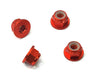 Color Alloy Metal M4 Size Hex Lock Nut Flanged 4pcs