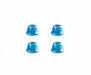 Color Alloy Metal M5 Size Hex Lock Nut Flanged 4pcs