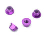 Color Alloy Metal M5 Size Hex Lock Nut Flanged 4pcs