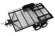 Machined Alloy Flatbed Dual Axle Car Trailer Kit for 1/10 Scale RC 710x455x137mm
