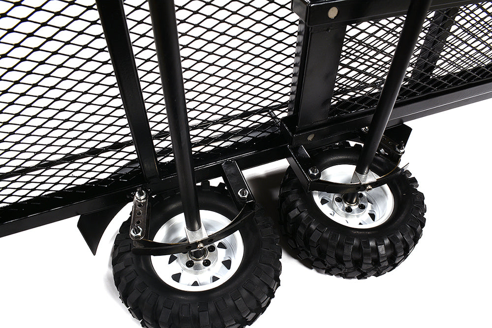Machined Alloy Flatbed Dual Axle Car Trailer Kit for 1/10 Scale RC 710x455x137mm