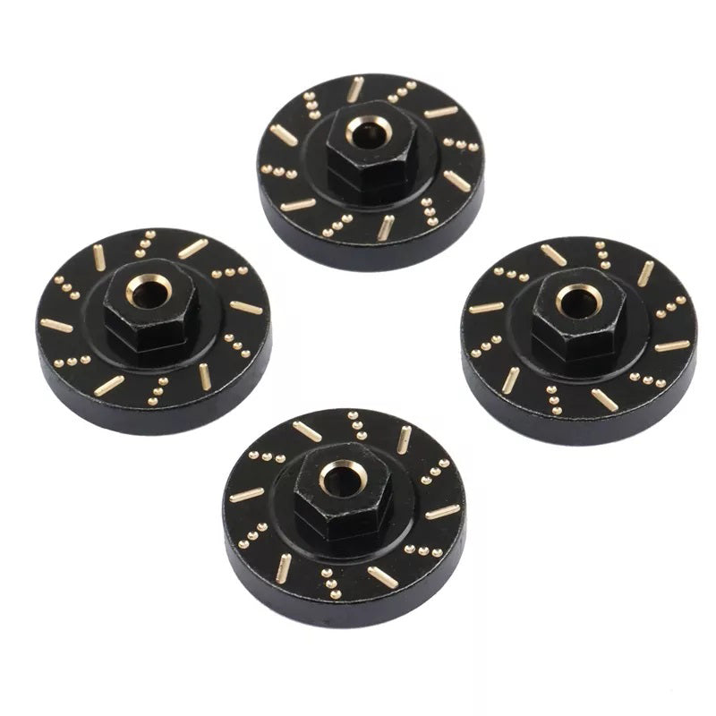 Alloy Machined Brass 7g Each Wheel Spacers 4mm Thick for Axial 1/24 SCX24