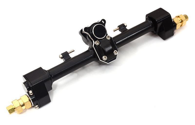 Alloy Machined Rear Wide Axle Set w/ Portal for Axial SCX24 W=113mm