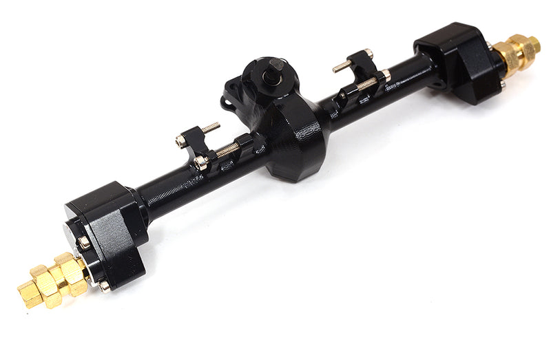 Alloy Machined Rear Wide Axle Set w/ Portal for Axial SCX24 W=113mm