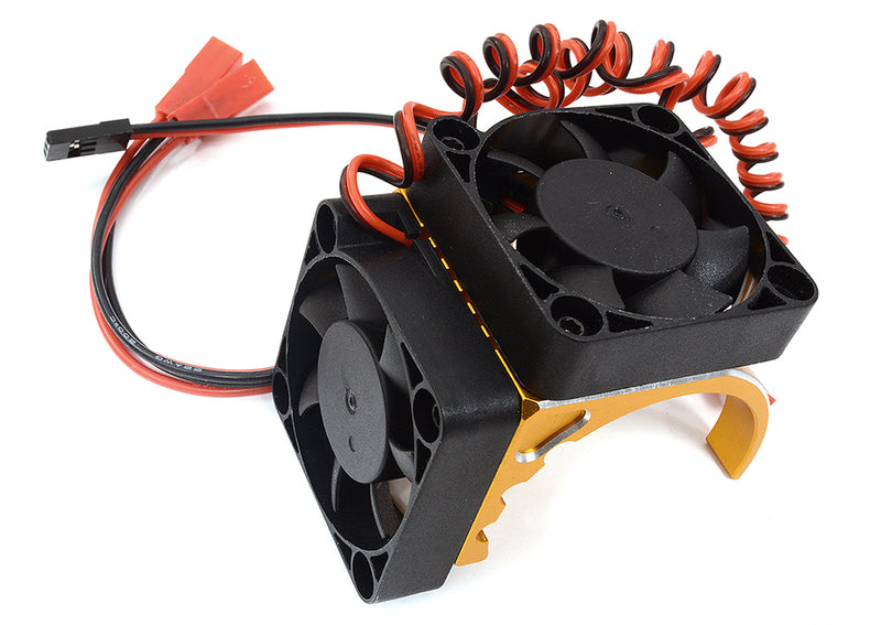 Motor Heatsink 42mm Size w/ Cooling Fans for Most 1/8 & 1/7 RC