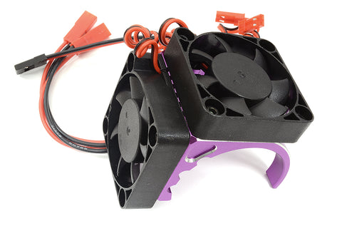 Motor Heatsink 42mm Size w/ Cooling Fans for Most 1/8 & 1/7 RC