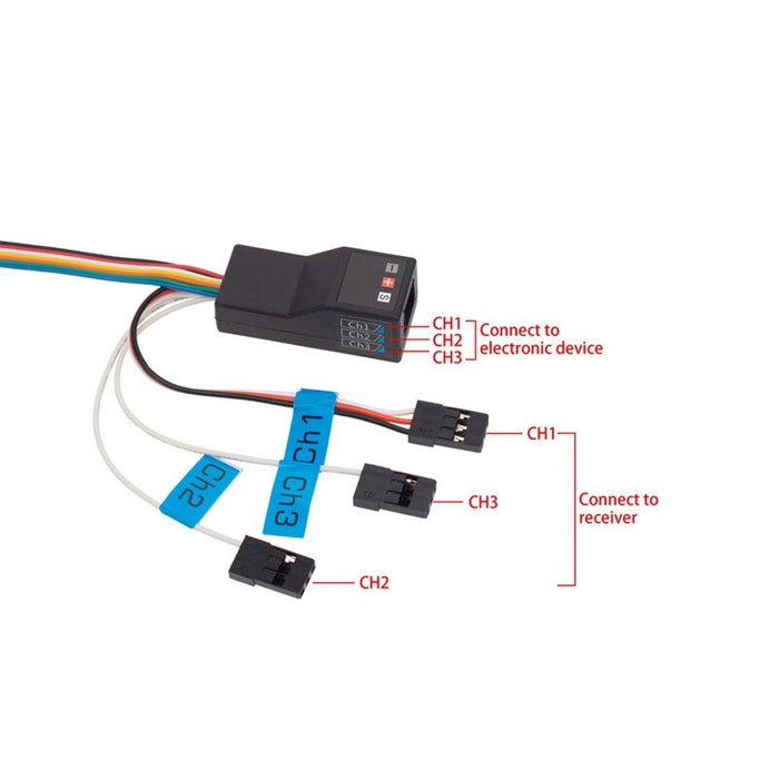 Realistic LED Lighting System w/ 3CH Controller for Traxxas TRX-4 LR Version
