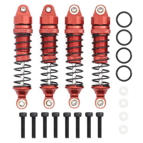 Alloy Machined Shocks (4) Set for Traxxas Latrax Teton 1/18 Truck