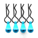 Bent-Up Color Body Clips (4) for 1/8, 1/7 & 1/5 RC Cars & Trucks (LxW=34x12mm)
