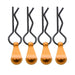 Bent-Up Color Body Clips (4) for 1/8, 1/7 & 1/5 RC Cars & Trucks (LxW=34x12mm)