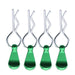 Bent-Up Color Body Clips (4) for 1/8, 1/7 & 1/5 RC Cars & Trucks (LxW=34x12mm)