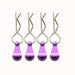 Bent-Up Color Body Clips (4) for 1/8, 1/7 & 1/5 RC Cars & Trucks (LxW=34x12mm)