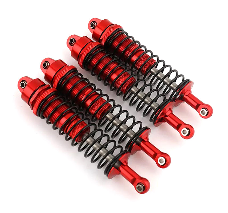 Alloy Machined 145mm Shock Set (4) w/ Firm Springs for Axial SCX6