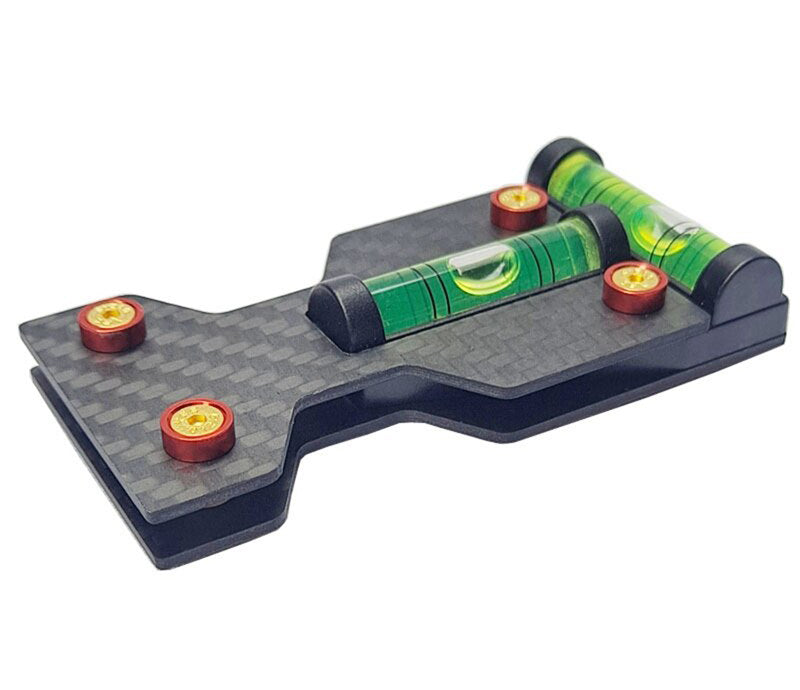 Camber Gauge w/ Leveling Fixture for Most 1/10 Scale