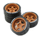 5 Spoke Complete Wheel & Tire Set (4) for 1/10 Touring (O.D.=66mm)