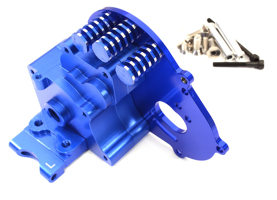 Blue Alloy Gearbox Housing for 1/10 Slash 2WD, Stampede 2WD & Rustler 2WD 3691A