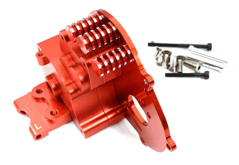 Red Alloy Gearbox Housing for 1/10 Slash 2WD, Stampede 2WD & Rustler 2WD 3691A