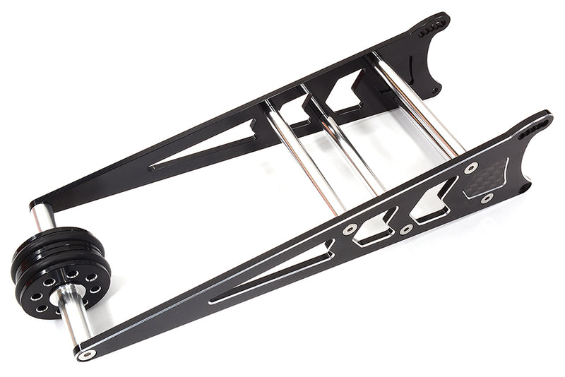 Black Billet Machined Wheelie Bar Upgrade for Traxxas 1/10 Drag Slash 2WD