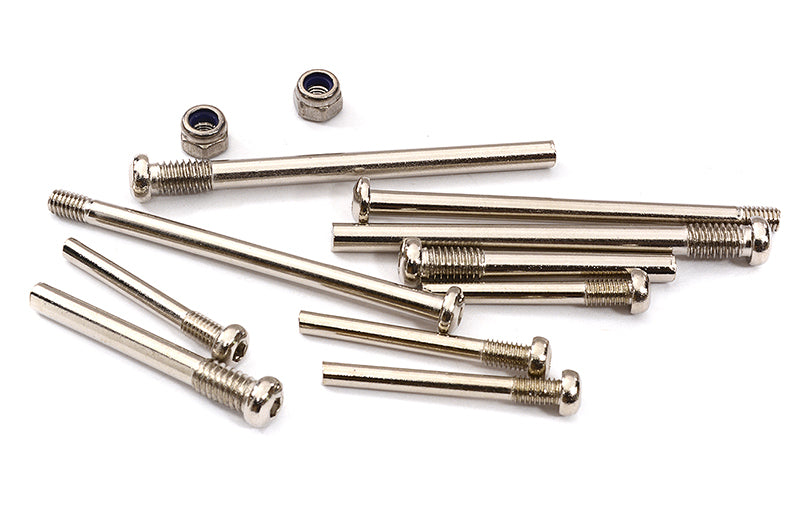 Steel Suspension Pin Set(10) for Traxxas 1/10 Drag Slash 2WD (Plastic Arms Only)