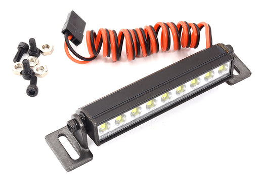 Realistic Roof Top LED HV 57mm Light Bar 5V-14.8V 77x16x15mm for 1/10 Crawler