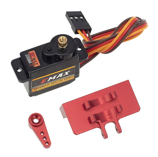 Alloy Servo Horn, Alloy Servo Mount & 12g MG Servo for Axial SCX24