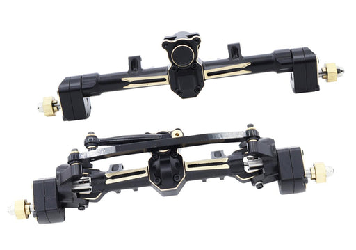 Alloy Machined Front & Rear Wide Axle Set w/ Portal for Axial SCX24 W=110mm