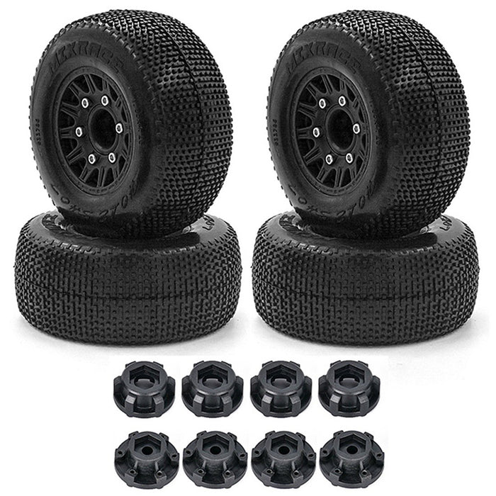 Short Course 2.2/3.0 Wheel for 12, 14 & 17mm Hex & Tire Set (4) OD=110mm