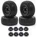 Short Course 2.2/3.0 Wheel for 12, 14 & 17mm Hex & Tire Set (4) OD=110mm