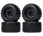 Off-Road 1/10 Size Wheel for 12mm & 14mm Hex & Tire Set (4) OD=125mm W=67mm