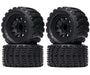 Off-Road 1/10 Size Wheel for 12mm & 14mm Hex & Tire Set (4) OD=125mm W=67mm