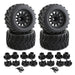 Off-Road 1/10 Size Wheel for 12mm & 14mm Hex & Tire Set (4) OD=125mm W=67mm