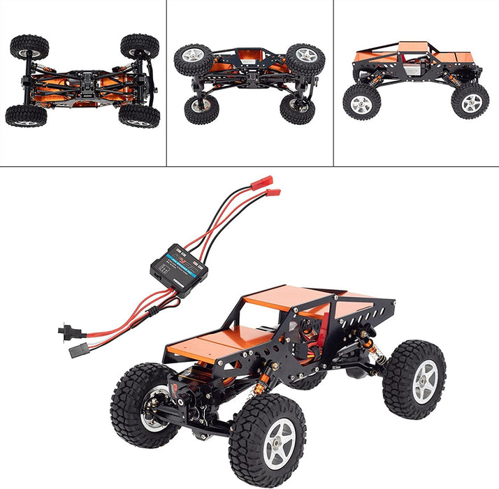 Complete Alloy Conversion Kit w/Roll Cage, Servo, Motor for Axial 1/24 SCX24 C10