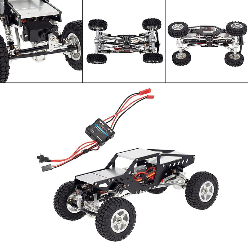 Complete Alloy Conversion Kit w/Roll Cage, Servo, Motor for Axial 1/24 SCX24 C10