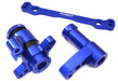 Blue Billet Machined Steering Bell Crank Upgrade Set for Losi 1/5 DBXL-E 2.0 4WD