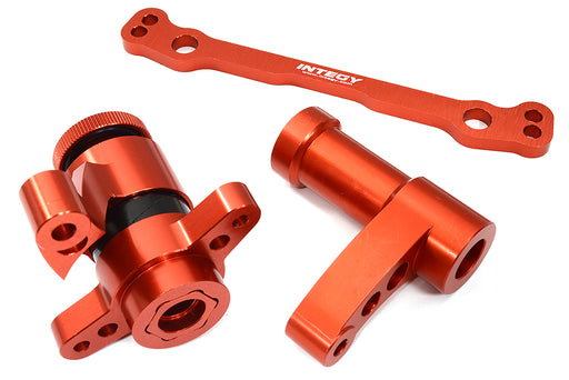 Red Billet Machined Steering Bell Crank Upgrade Set for Losi 1/5 DBXL-E 2.0 4WD