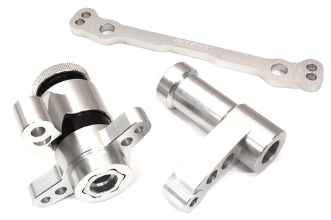 Silver Steering Bell Crank Set Upgrade for Losi DBXL-E 2.0 1/5 Scale 4WD