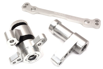 Silver Steering Bell Crank Set Upgrade for Losi DBXL-E 2.0 1/5 Scale 4WD